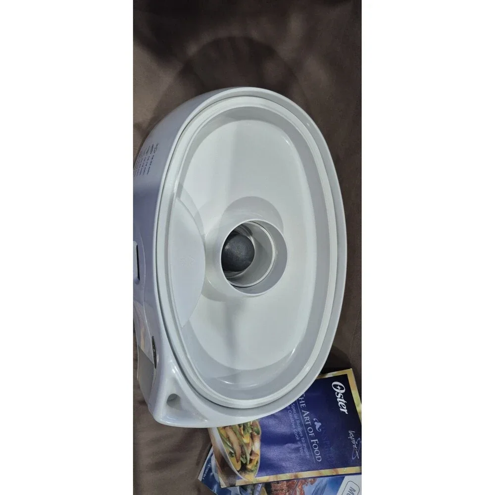 Oster 5715 Double-tiered 6.1 qt White Food Cooker & Steamer Inspire Collection